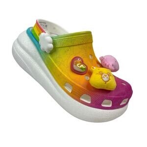 Crocs Classic Crush Clog Care Bears 'Rainbow' M Size 5/W Size 7 (210103-100)